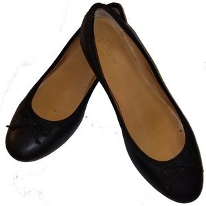 J Crew Classic Black Ballet Flat
